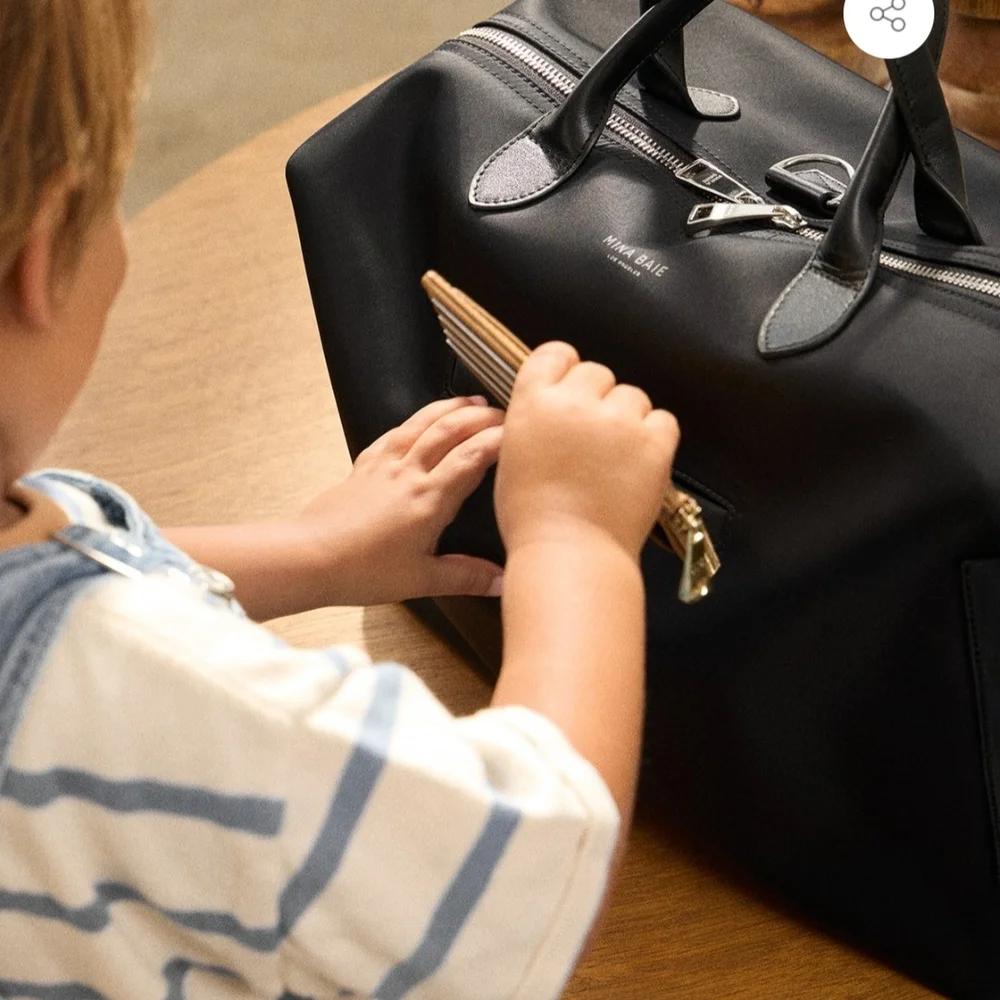 Emmy Mini Nylon Elegant Black Baby Bag